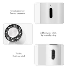 Load image into Gallery viewer, Portable Handheld Fan Semiconductor Refrigeration Cooling 2200mAh Battery USB Rechargeable Mini Hand Fan Air Cooler Outdoor