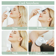 Load image into Gallery viewer, Portable Handheld Fan Semiconductor Refrigeration Cooling 2200mAh Battery USB Rechargeable Mini Hand Fan Air Cooler Outdoor