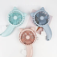 Load image into Gallery viewer, 3 Colors Handheld Fan Hand Pressure Fan Mini Portable Fan Without Battery Household Cute Fan Cooling Cartoon Held Fan