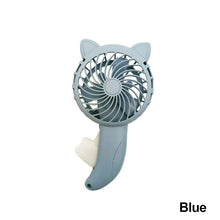 Load image into Gallery viewer, 3 Colors Handheld Fan Hand Pressure Fan Mini Portable Fan Without Battery Household Cute Fan Cooling Cartoon Held Fan