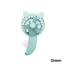 Load image into Gallery viewer, 3 Colors Handheld Fan Hand Pressure Fan Mini Portable Fan Without Battery Household Cute Fan Cooling Cartoon Held Fan