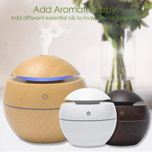 Load image into Gallery viewer, 130ML Creative Air Humidifier USB Aroma Diffuser with Night Light Home Babyroom Mini Electric Mist Maker Fogger