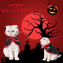 Load image into Gallery viewer, Halloween Pet Costumes Cute Cosplay Superman Vampire Cloak for Small Dog Cat Kitten Puppy Dress Up Pumpkin Pet Clothes