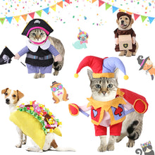 Load image into Gallery viewer, Funny Pet Halloween Cosplay Suit For Dogs Cats Clothes Cute Costumes Ghost Pirate Magician Astronaut Dressing Up Christmas Party Costume Suit