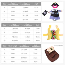 Load image into Gallery viewer, Funny Pet Halloween Cosplay Suit For Dogs Cats Clothes Cute Costumes Ghost Pirate Magician Astronaut Dressing Up Christmas Party Costume Suit