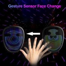 Load image into Gallery viewer, RGB Light Up LED Mask GIF Upload Gesture Sense Face Changing Halloween Christmas Carnival Costume Party GIFT