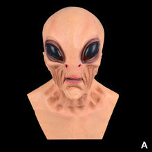 Load image into Gallery viewer, Halloween Horror Big Eyes Alien Mask Scary Horrible Masks Funny Party Cosplay Prop Full Face Cover Prank Joke