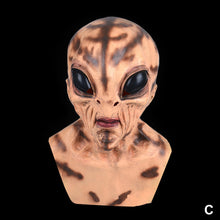 Load image into Gallery viewer, Halloween Horror Big Eyes Alien Mask Scary Horrible Masks Funny Party Cosplay Prop Full Face Cover Prank Joke