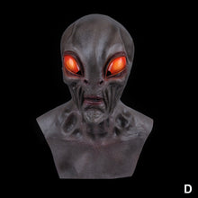Load image into Gallery viewer, Halloween Horror Big Eyes Alien Mask Scary Horrible Masks Funny Party Cosplay Prop Full Face Cover Prank Joke