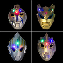 Load image into Gallery viewer, Kids Halloween Ultraman Tiga Cero Orb Taro Ginga Cosplay Glowing Mask Child Boys Christmas Birthday Party Dress Up Superheroes Mask