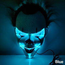 Load image into Gallery viewer, LED Halloween Glowing Mask Led Mask Party Masque Masquerade Masks Neon Maske Light Glow In The Dark Horror Props Party Costume