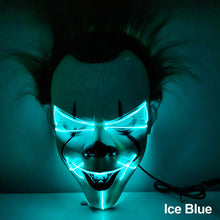 Load image into Gallery viewer, LED Halloween Glowing Mask Led Mask Party Masque Masquerade Masks Neon Maske Light Glow In The Dark Horror Props Party Costume