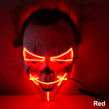 Load image into Gallery viewer, LED Halloween Glowing Mask Led Mask Party Masque Masquerade Masks Neon Maske Light Glow In The Dark Horror Props Party Costume