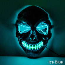 Load image into Gallery viewer, LED Halloween Glowing Mask Led Mask Party Masque Masquerade Masks Neon Maske Light Glow In The Dark Horror Props Party Costume
