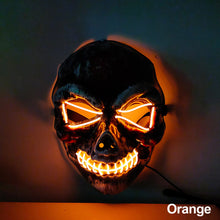 Load image into Gallery viewer, LED Halloween Glowing Mask Led Mask Party Masque Masquerade Masks Neon Maske Light Glow In The Dark Horror Props Party Costume