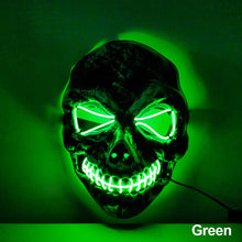 Load image into Gallery viewer, LED Halloween Glowing Mask Led Mask Party Masque Masquerade Masks Neon Maske Light Glow In The Dark Horror Props Party Costume