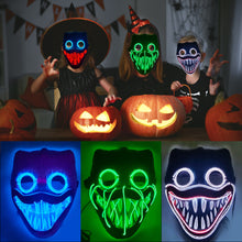 Load image into Gallery viewer, LED Halloween Glowing Mask Led Mask Party Masque Masquerade Masks Neon Maske Light Glow In The Dark Horror Props Party Costume