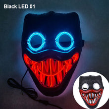 Load image into Gallery viewer, LED Halloween Glowing Mask Led Mask Party Masque Masquerade Masks Neon Maske Light Glow In The Dark Horror Props Party Costume