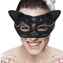 Load image into Gallery viewer, Halloween Cosplay Fox Mask Lace Sexy Eye Mask Animal Mask Half Face Erotic Lace Cat Mask Women Sex Toys For Couple Squid Game