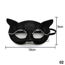 Load image into Gallery viewer, Halloween Cosplay Fox Mask Lace Sexy Eye Mask Animal Mask Half Face Erotic Lace Cat Mask Women Sex Toys For Couple Squid Game