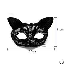 Load image into Gallery viewer, Halloween Cosplay Fox Mask Lace Sexy Eye Mask Animal Mask Half Face Erotic Lace Cat Mask Women Sex Toys For Couple Squid Game