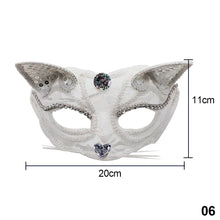 Load image into Gallery viewer, Halloween Cosplay Fox Mask Lace Sexy Eye Mask Animal Mask Half Face Erotic Lace Cat Mask Women Sex Toys For Couple Squid Game