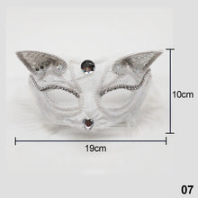 Load image into Gallery viewer, Halloween Cosplay Fox Mask Lace Sexy Eye Mask Animal Mask Half Face Erotic Lace Cat Mask Women Sex Toys For Couple Squid Game