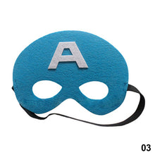 Load image into Gallery viewer, Halloween Superhero Masks Christmas Birthday Party Spiderman Hulk Iron Man Dress Up Costume Cosplay Mask For Kids Children Favor Mystery Gift