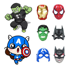 Load image into Gallery viewer, Halloween Superhero Masks Christmas Birthday Party Spiderman Hulk Iron Man Dress Up Costume Cosplay Mask For Kids Children Favor Mystery Gift