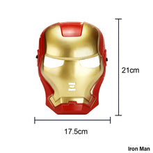 Load image into Gallery viewer, Halloween Superhero Masks Christmas Birthday Party Spiderman Hulk Iron Man Dress Up Costume Cosplay Mask For Kids Children Favor Mystery Gift