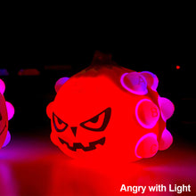 Load image into Gallery viewer, Halloween Pop It Stress Relief Luminous Jack-o-lantern Pumpkin Squeeze Ball Alphabet Learning Educational Toys Spinner Fidget Toy Gift
