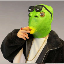 Load image into Gallery viewer, Funny Green Fish Head Mask For Adult Carnival Party Latex Halloween Cosplay Costume Mask Masquerade Cosplay Masks