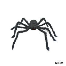 Load image into Gallery viewer, 1Pc 30cm/50cm/60cm/75cm Gaint Plush Black Spider Big Wire Plush Spider For Halloween Party Horror Halloween Atmosphere Decorations