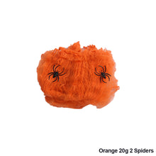 Load image into Gallery viewer, Halloween Scary Party Scene Props White Stretchy Cobweb Spider Web Horror Halloween Decoration For Bar Haunted House