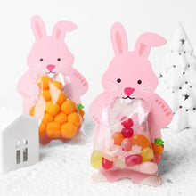 Load image into Gallery viewer, 10pcs/lot Animal Cute Rabbit Raccoon Gift Bags Candy Bags Halloween Birthday Party Cookie Biscuit Bags Bear Candy Box