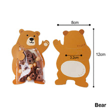 Load image into Gallery viewer, 10pcs/lot Animal Cute Rabbit Raccoon Gift Bags Candy Bags Halloween Birthday Party Cookie Biscuit Bags Bear Candy Box