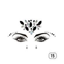 Load image into Gallery viewer, Eco-friendly Face Drill Stickers Acrylic Drill Face Stickers Masquerade Face Decoration Temporary Face Stickers