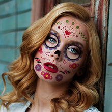 Load image into Gallery viewer, Halloween Face Tattoo Stickers Funny Temporary Face Art Tattoo Stickers Waterproof Sweatproof Tattoo Stickers