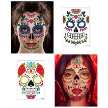 Load image into Gallery viewer, Halloween Face Tattoo Stickers Funny Temporary Face Art Tattoo Stickers Waterproof Sweatproof Tattoo Stickers