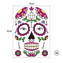 Load image into Gallery viewer, Halloween Face Tattoo Stickers Funny Temporary Face Art Tattoo Stickers Waterproof Sweatproof Tattoo Stickers