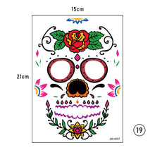 Load image into Gallery viewer, Halloween Face Tattoo Stickers Funny Temporary Face Art Tattoo Stickers Waterproof Sweatproof Tattoo Stickers