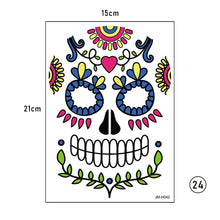 Load image into Gallery viewer, Halloween Face Tattoo Stickers Funny Temporary Face Art Tattoo Stickers Waterproof Sweatproof Tattoo Stickers