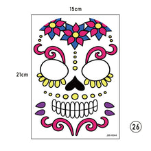 Load image into Gallery viewer, Halloween Face Tattoo Stickers Funny Temporary Face Art Tattoo Stickers Waterproof Sweatproof Tattoo Stickers