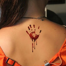 Load image into Gallery viewer, Halloween Tattoo Stickers Atmosphere Party Horror Stickers Waterproof Sweatproof Tattoo Stickers