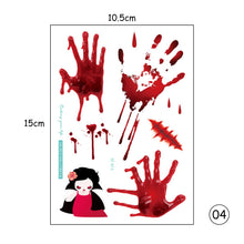 Load image into Gallery viewer, Halloween Tattoo Stickers Atmosphere Party Horror Stickers Waterproof Sweatproof Tattoo Stickers
