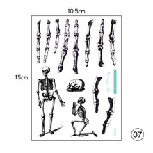 Load image into Gallery viewer, Halloween Tattoo Stickers Atmosphere Party Horror Stickers Waterproof Sweatproof Tattoo Stickers
