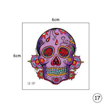 Load image into Gallery viewer, Halloween Skull Face Tattoo Stickers Kids Tattoo Stickers Waterproof Sweatproof Body Art Tattoo Stickers