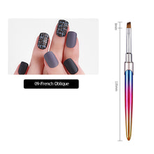 Load image into Gallery viewer, Gradient Acrylic Nail Brush Manicure Gel Brush Nail Art Brush Liquid Powder Carving Gel Brush Liner Drawing Pen Manicure Tools