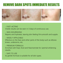 Load image into Gallery viewer, Whitening Freckles Green Cream Remove Dark Lightening Spot Lightening Melanin Brightening Melasma Remover Moisturizing Cream