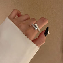 Load image into Gallery viewer, Personality Premium Open Adjustable Double Ring Index Finger Ring Women Vintage Irregular Rectangle Fashion Rings